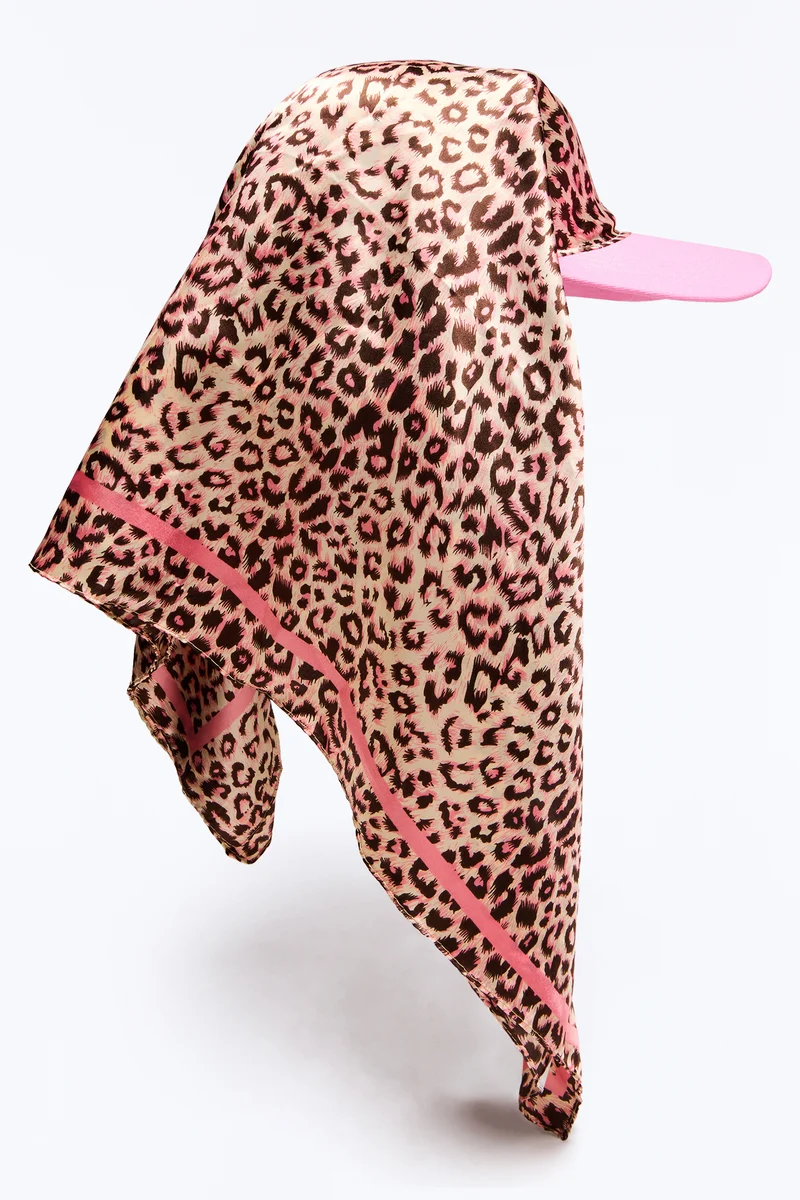 Love Of The Wild Visor And Head Wrap - Pink/combo