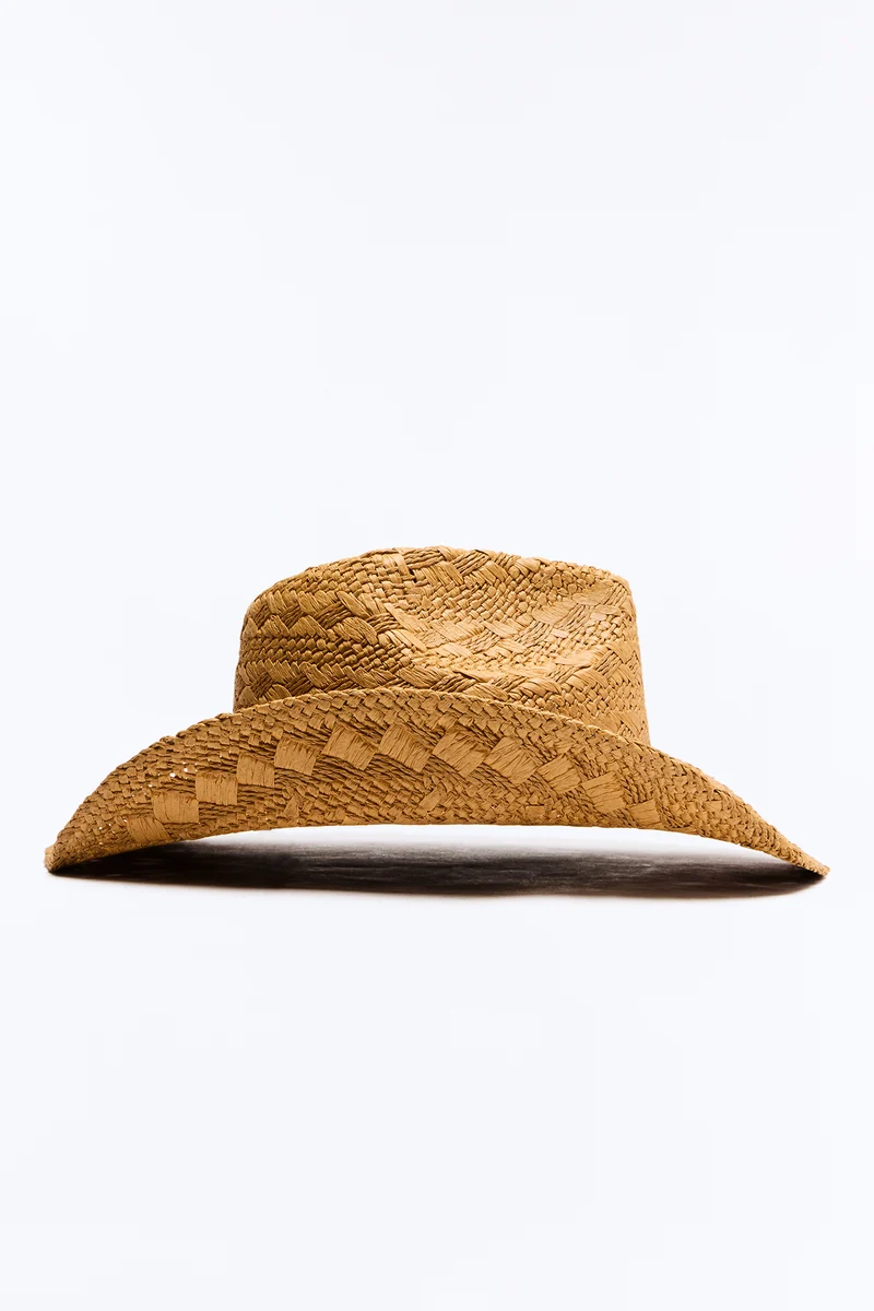 Dust Trail Straw Cowboy Hat - Natural