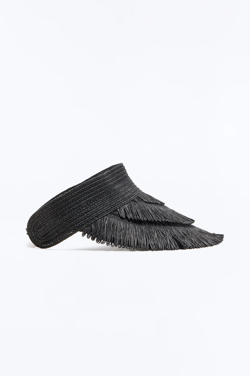 Beach Ready Visor Hat - Black