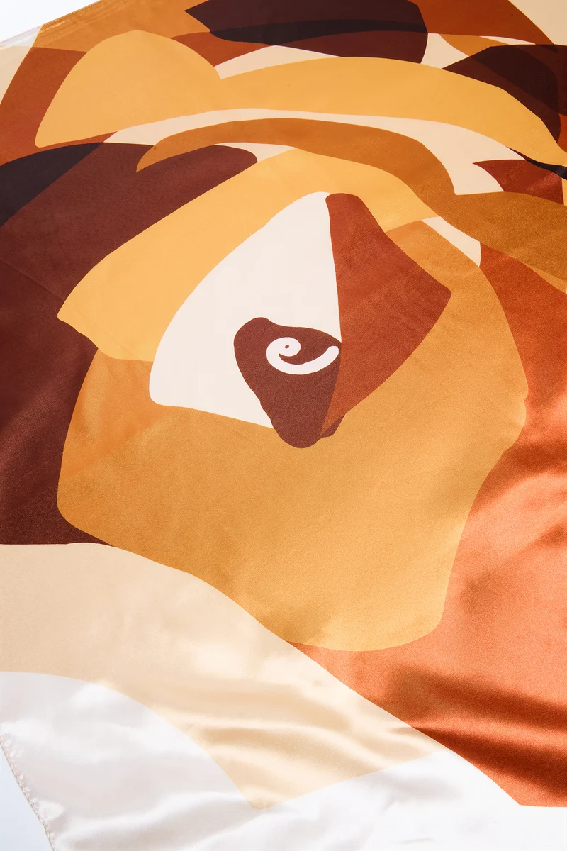 Breezy Floral Head Scarf - Brown/combo