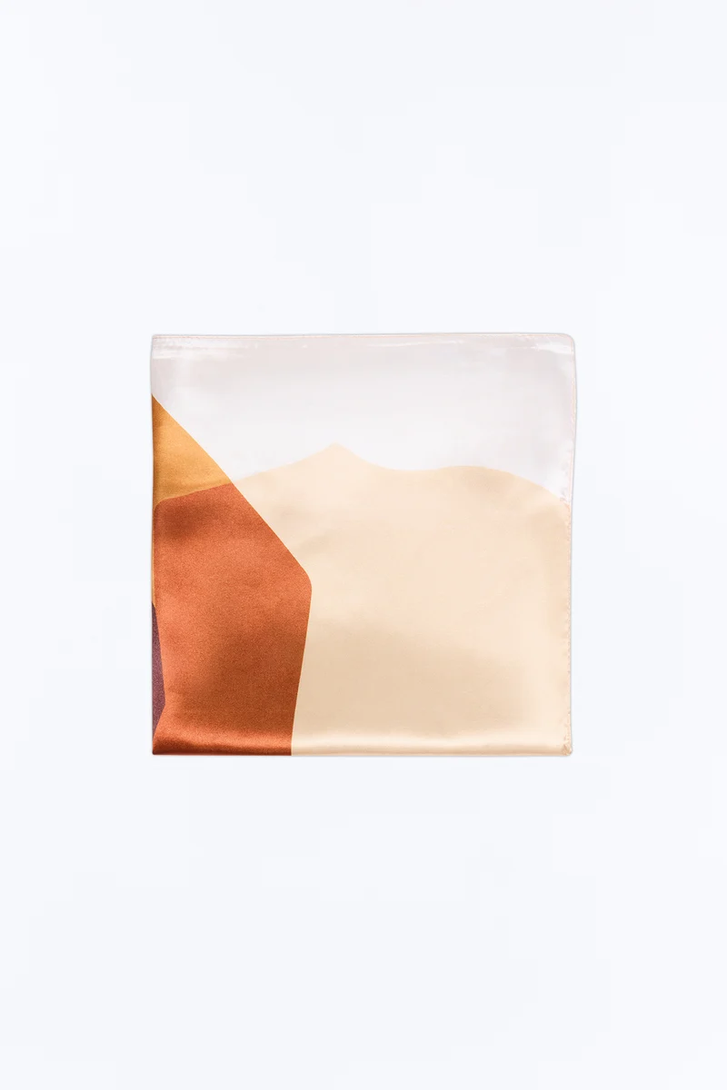 Breezy Floral Head Scarf - Brown/combo