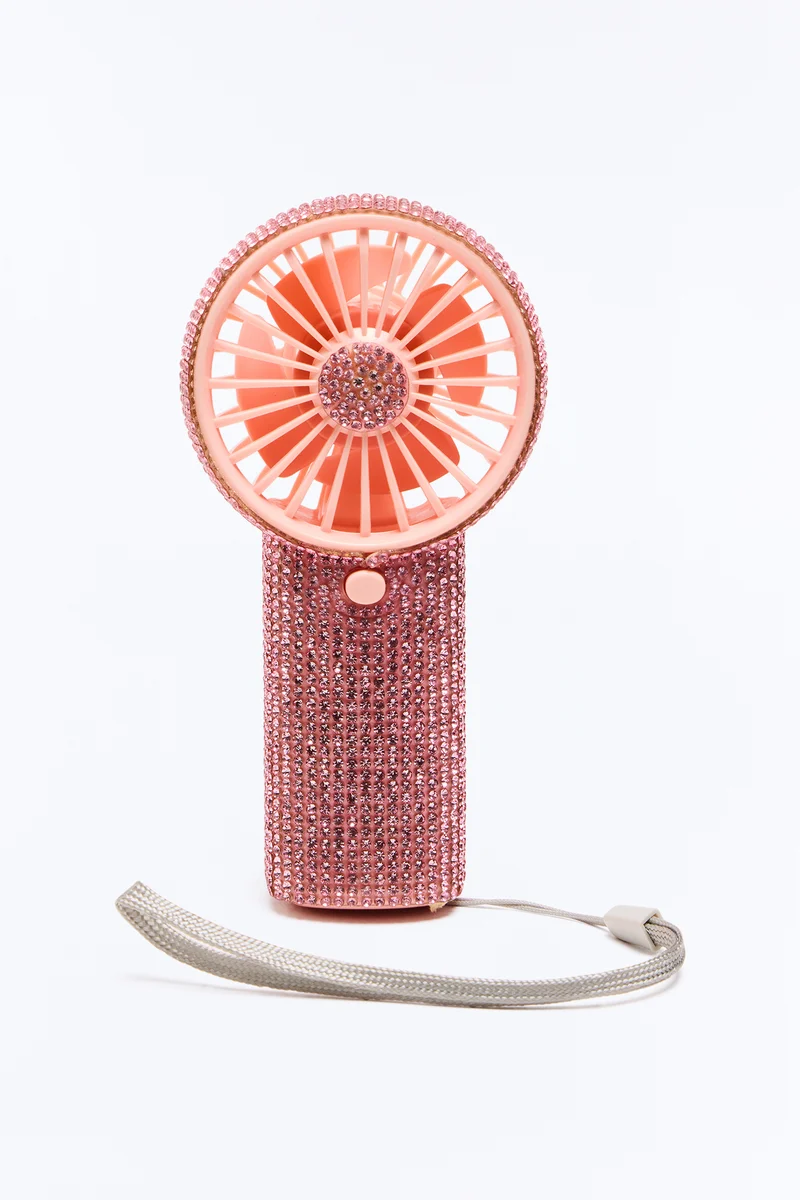 Diamond Breeze Electric Fan - Pink