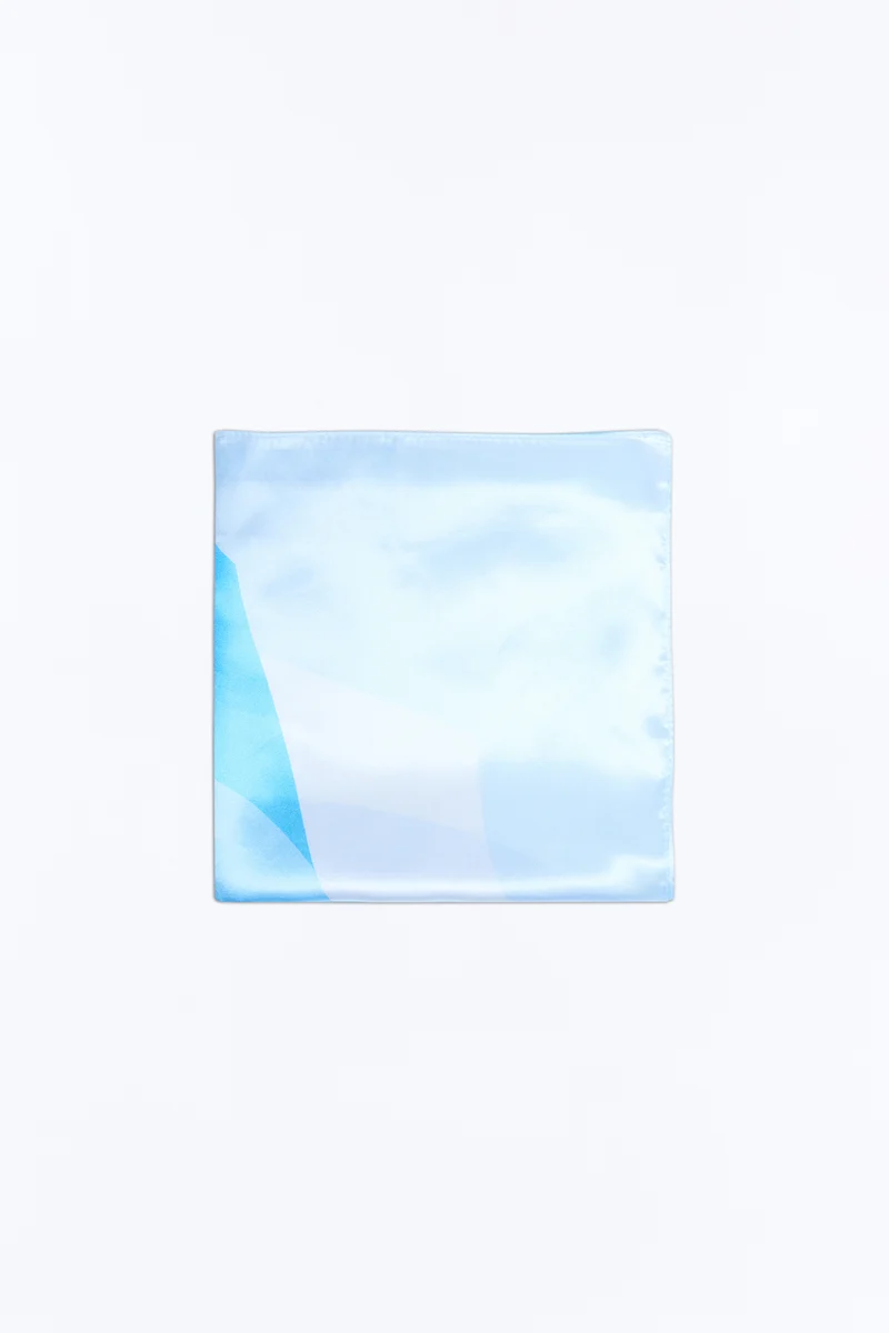 Breezy Floral Head Scarf - Blue/combo
