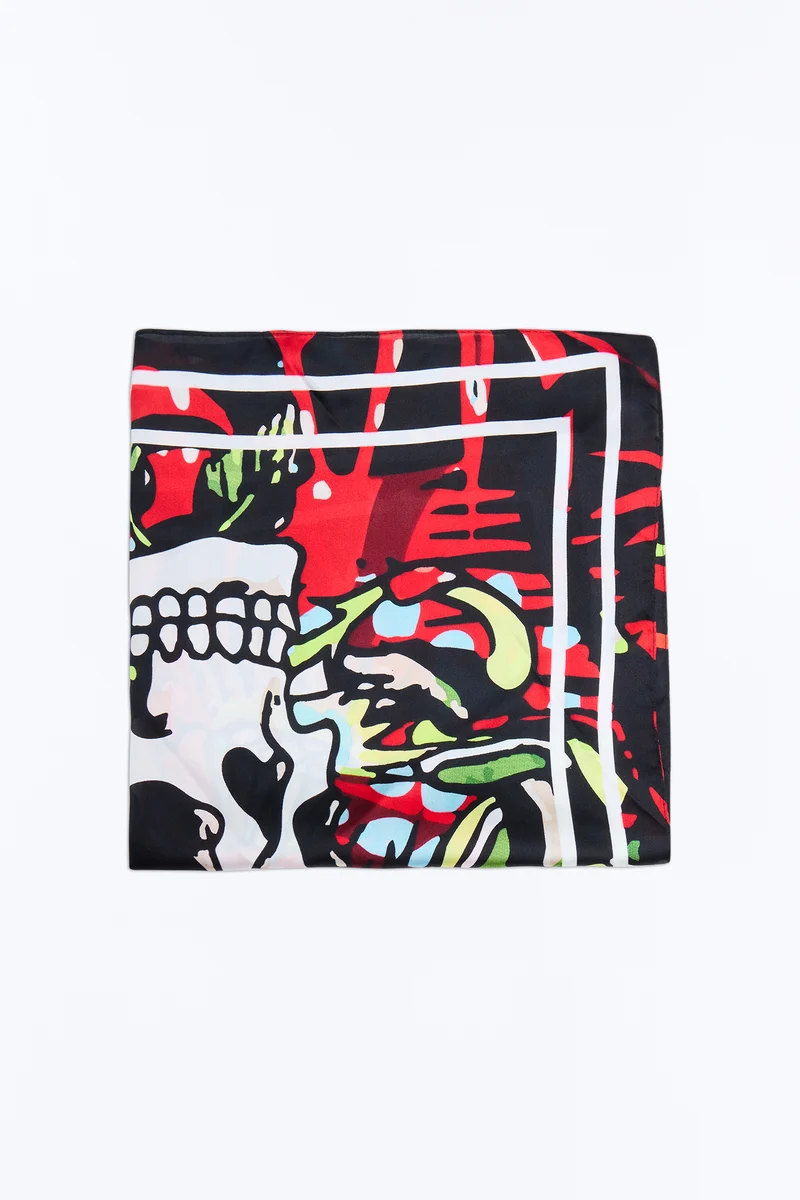 Big Gamble Ed Hardy Head Scarf - Multi Color