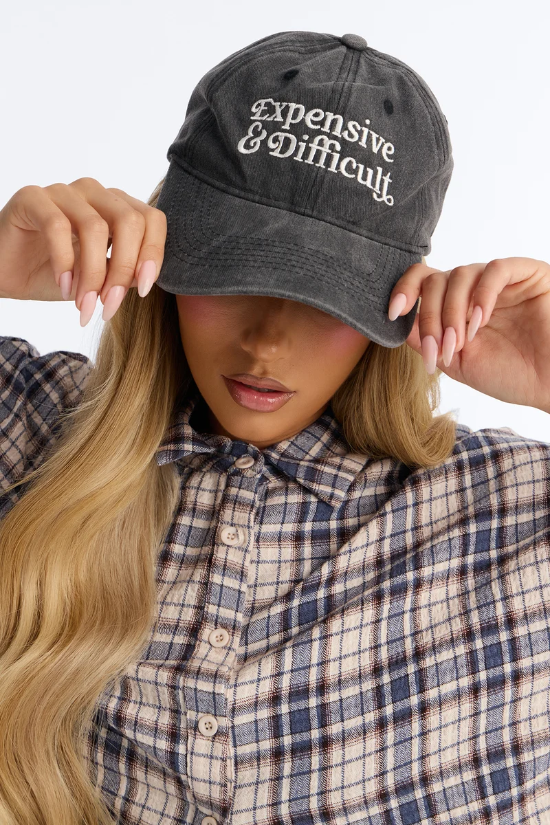 Expensive & Difficult Baseball Hat - Black