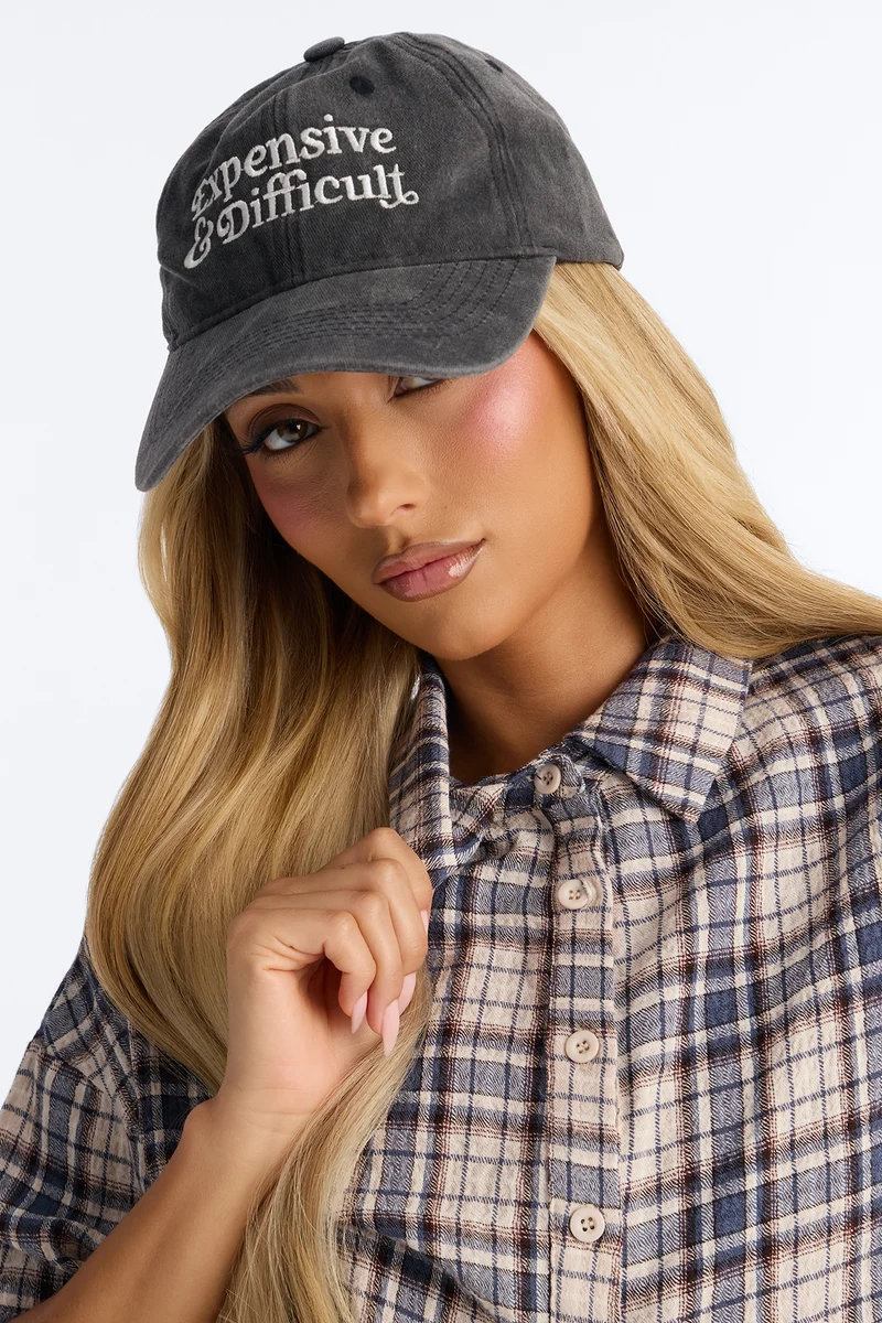 Expensive & Difficult Baseball Hat - Black
