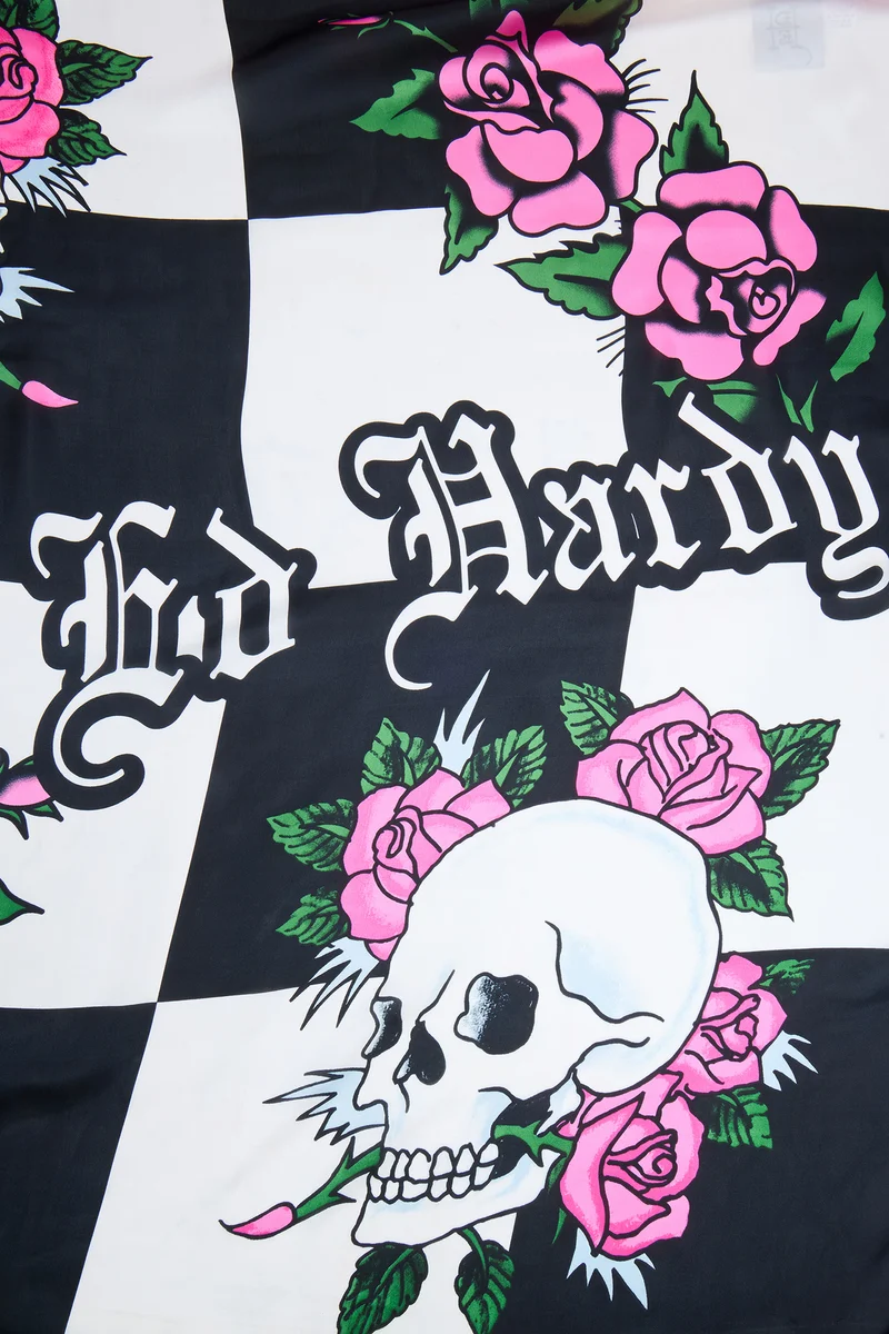 Last Gambit Ed Hardy Head Scarf - Black/combo