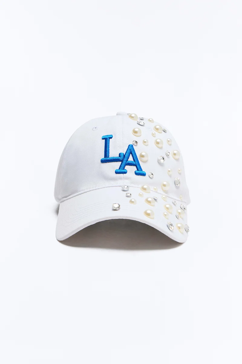 Shining In LA Baseball Hat - White/Blue
