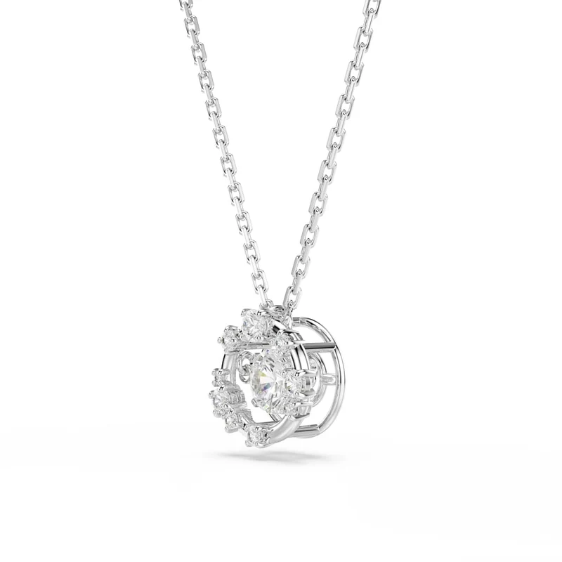 Pendentif Swarovski - Constella - Taille ronde - Dancing stone - Blanc & Argenté