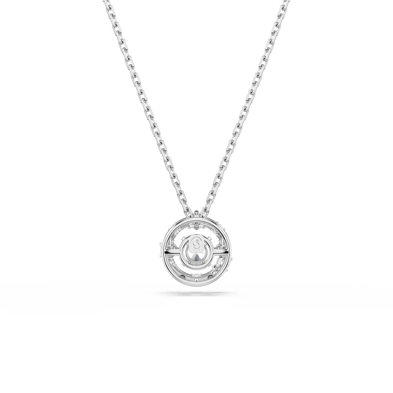 Pendentif Swarovski - Constella - Taille ronde - Dancing stone - Blanc & Argenté