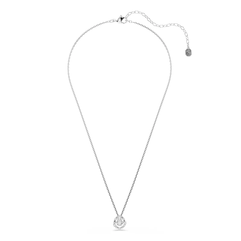 Pendentif Swarovski - Constella - Taille ronde - Dancing stone - Blanc & Argenté