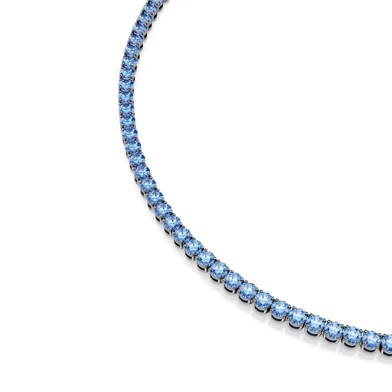 Collier Swarovski - Matrix - Taille ronde - Bleu & Noir