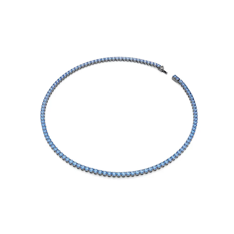 Collier Swarovski - Matrix - Taille ronde - Bleu & Noir