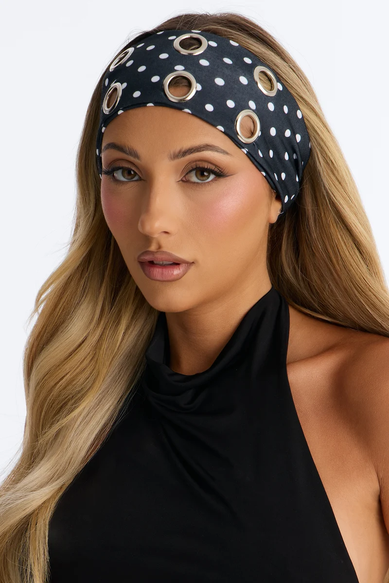 Tough Act To Follow Headband - Black/White
