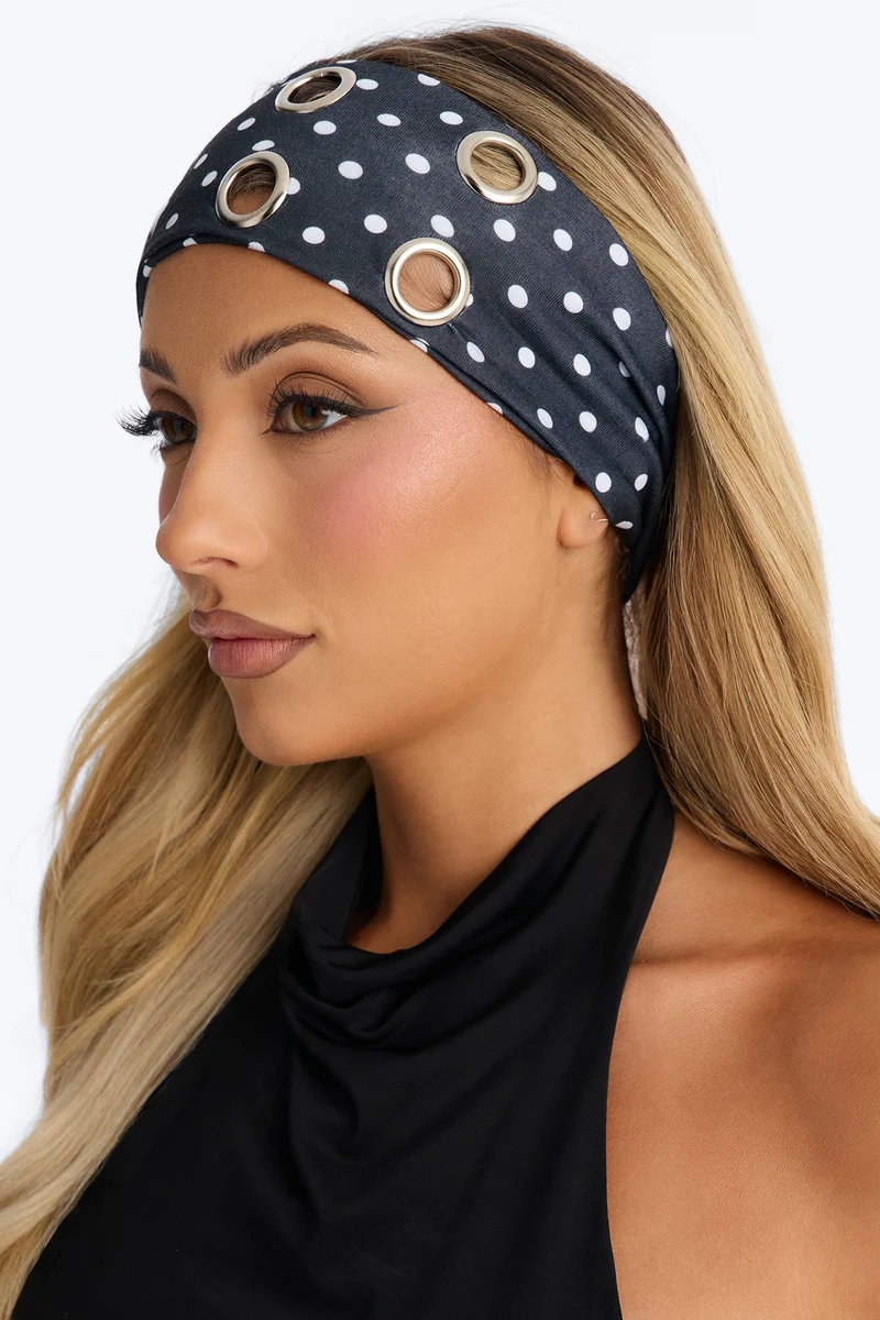 Tough Act To Follow Headband - Black/White