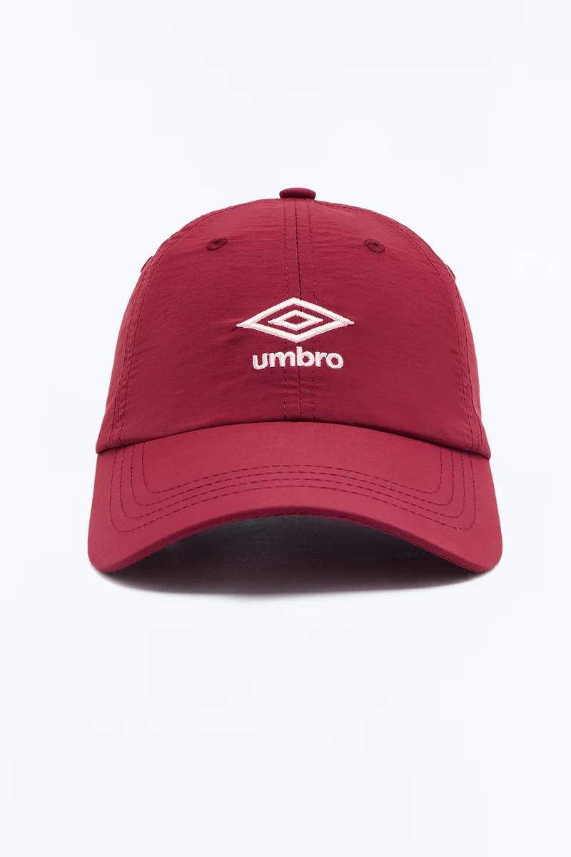 Umbro Unisex Nylon Baseball Hat - Wine