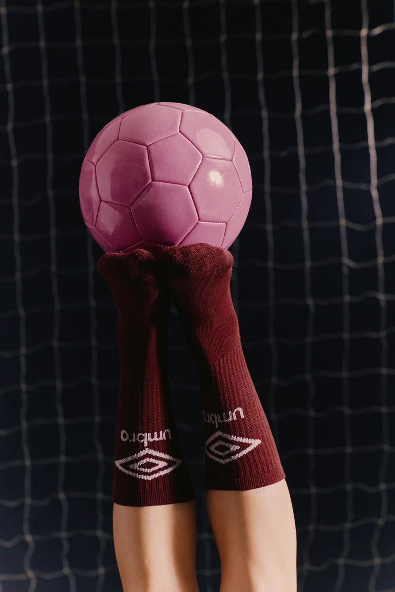 Umbro Womens Crew Sock - Wine