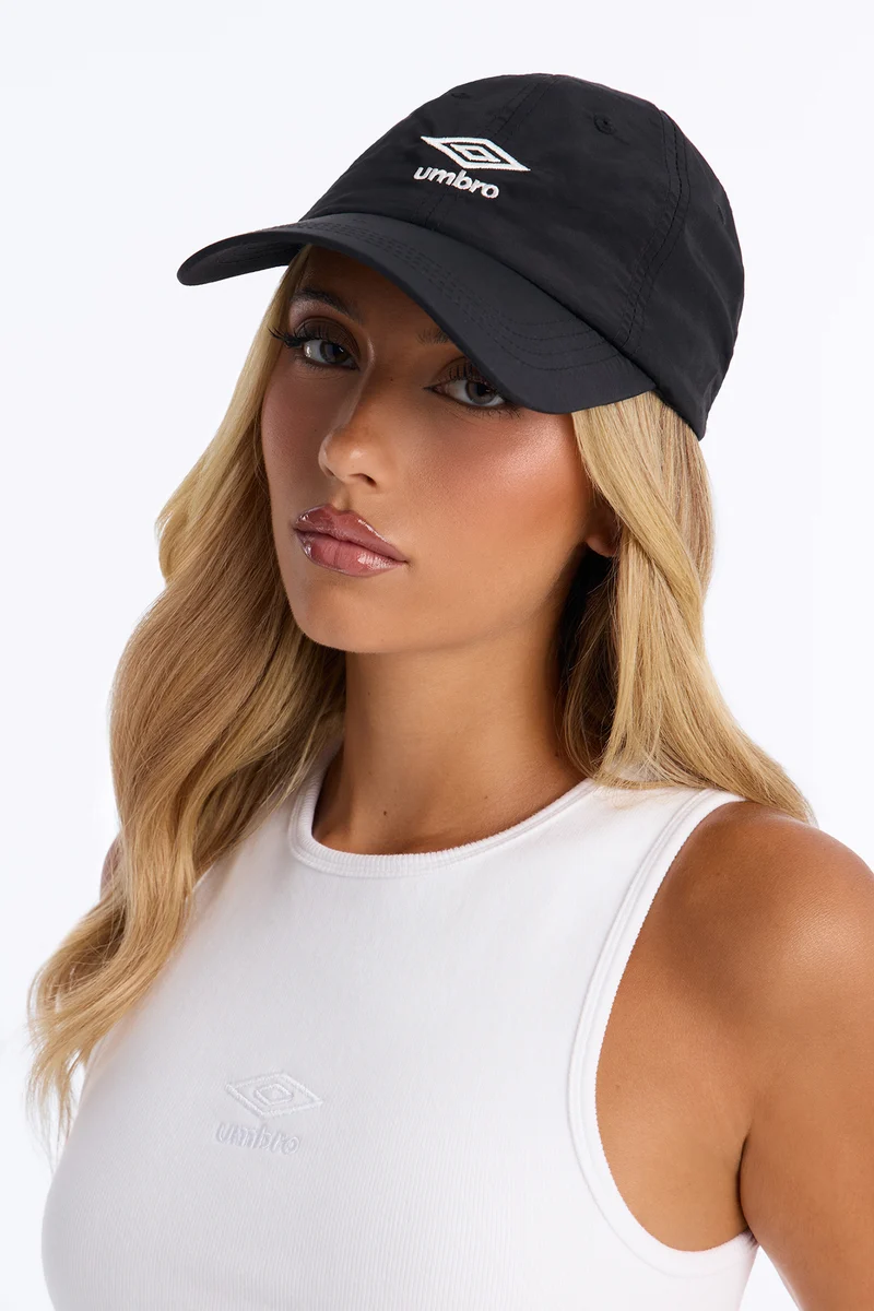 Umbro Unisex Nylon Baseball Hat - Black