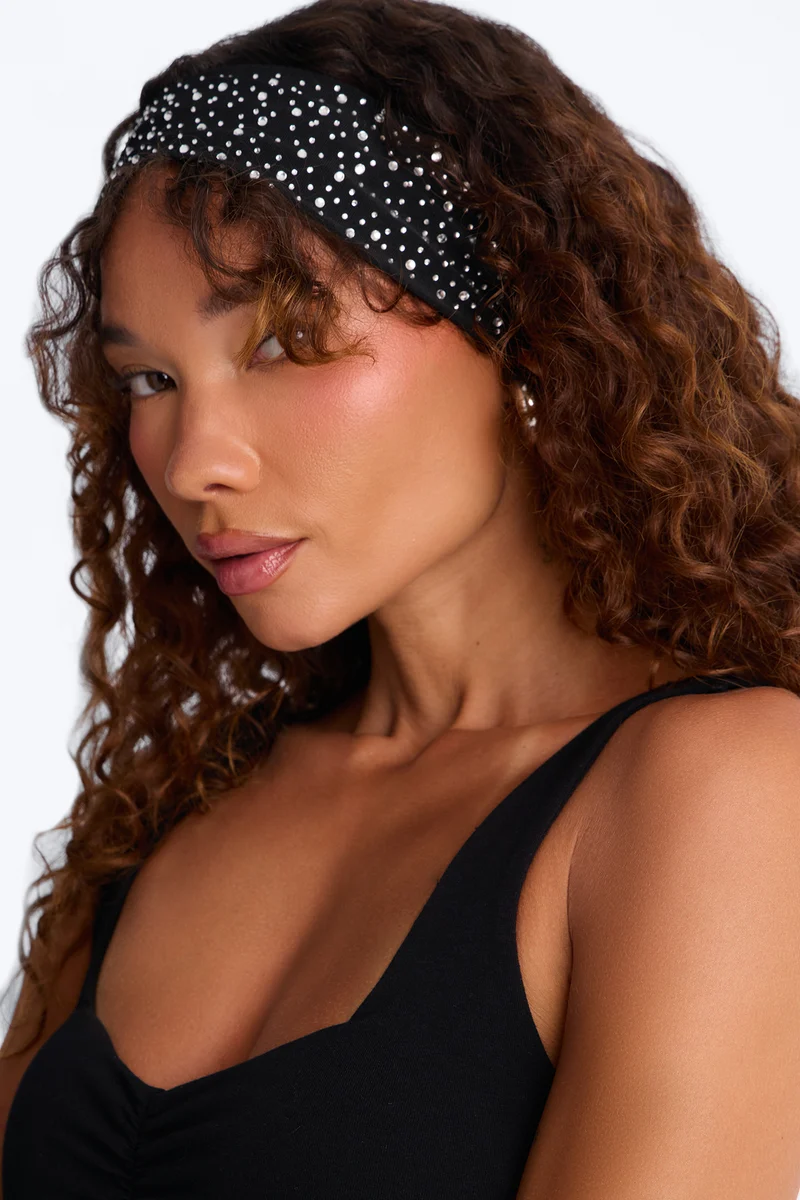 Starry Night 2 Piece Headband Set - Black