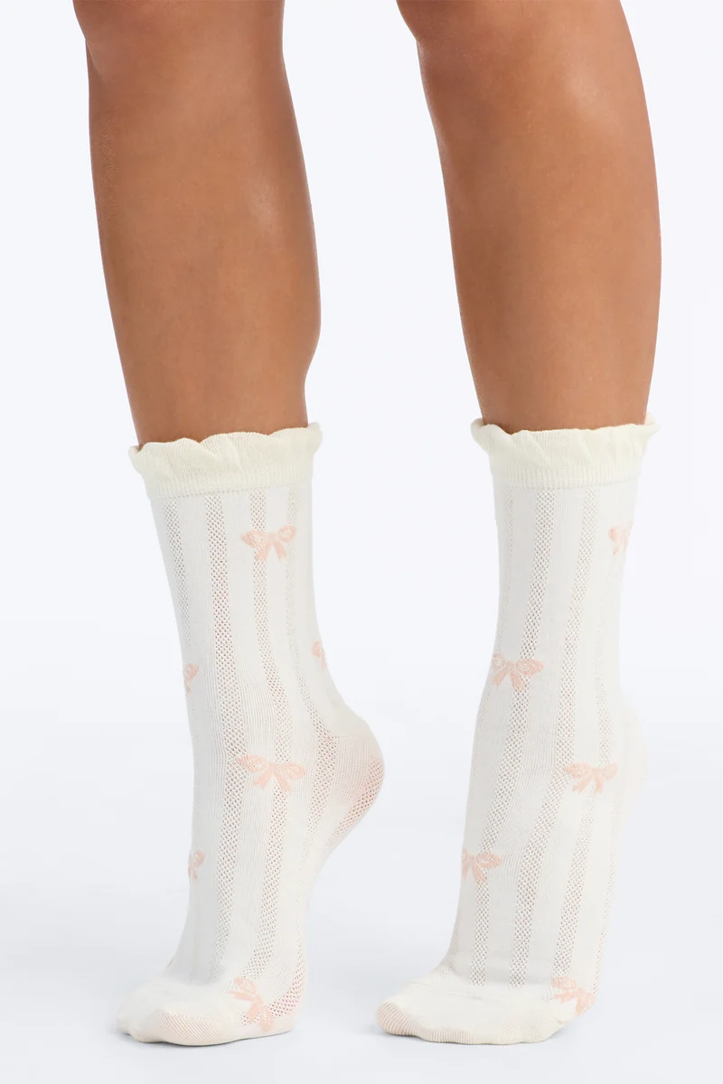 Pretty Little Thing 3 Pack Crew Socks - White/combo