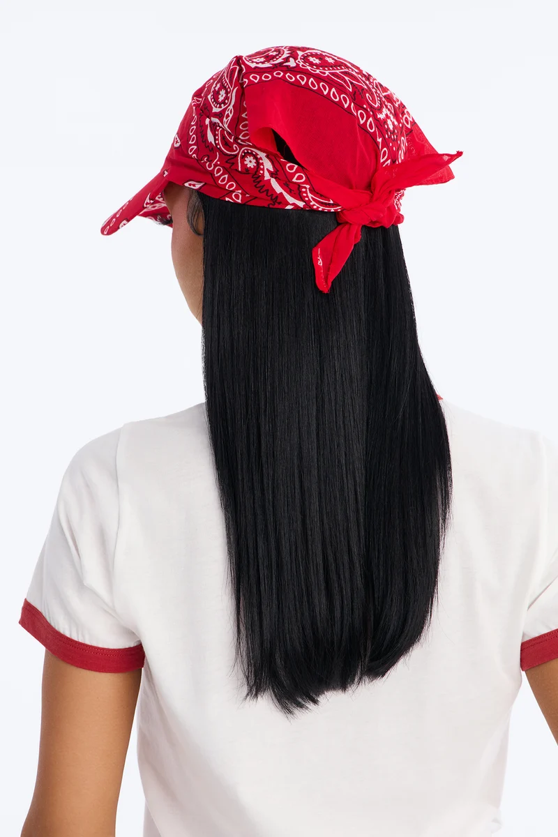 Backseat Rider Visor And Head Wrap - Red/combo