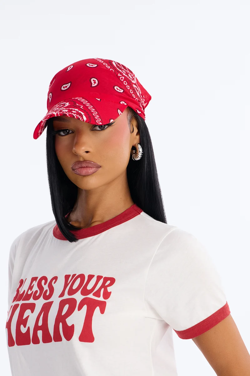 Backseat Rider Visor And Head Wrap - Red/combo