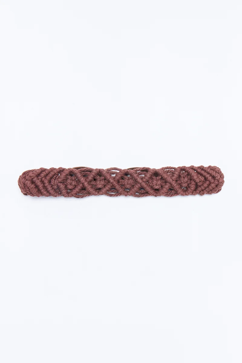 Braid My Hair Crochet Headband - Brown