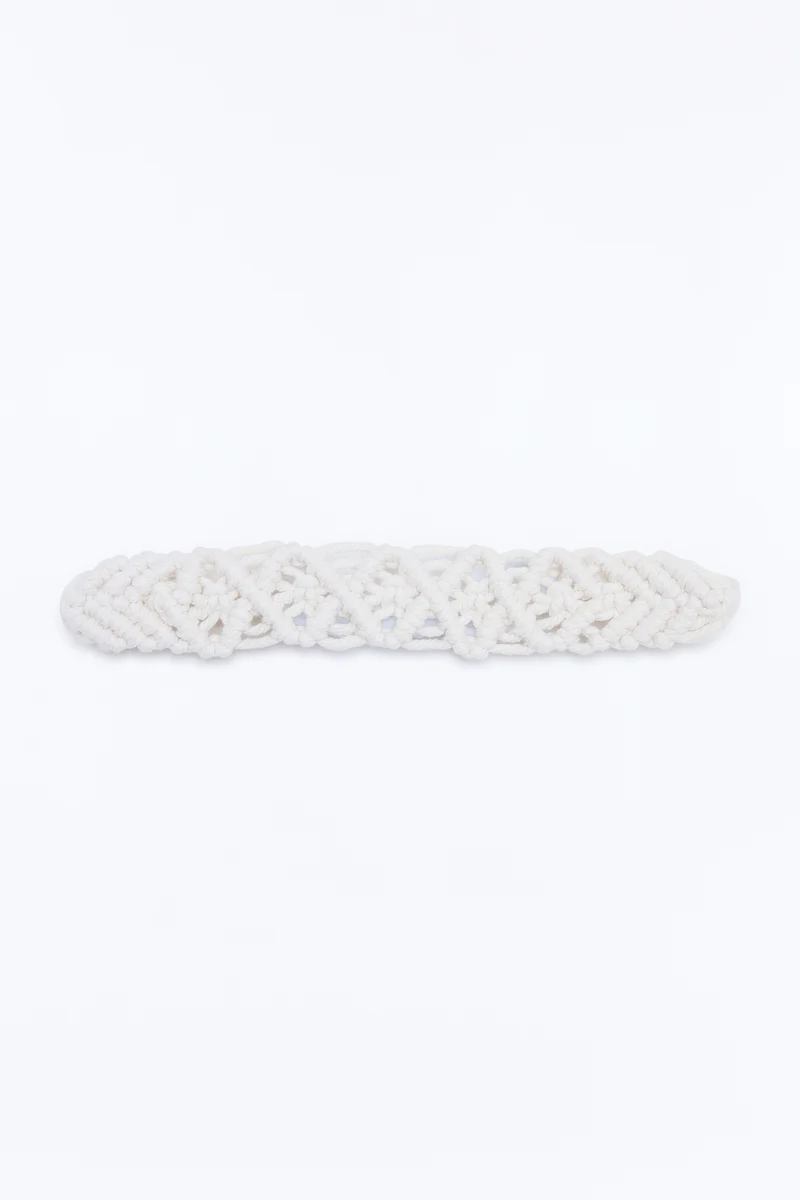 Braid My Hair Crochet Headband - Ivory