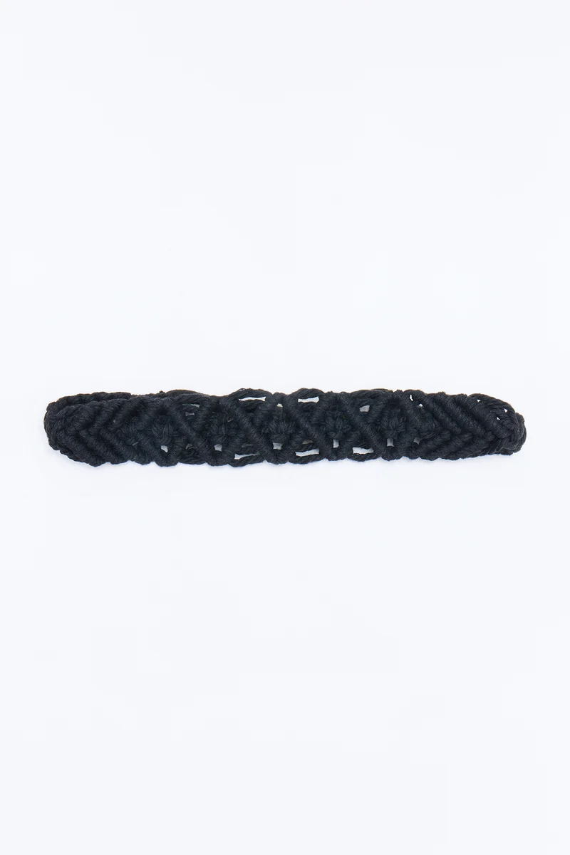 Braid My Hair Crochet Headband - Black
