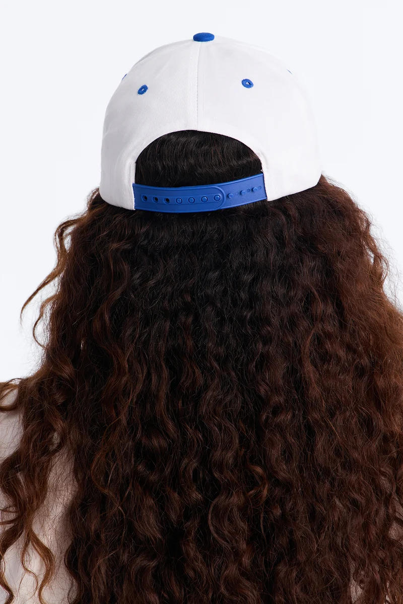 France Love Baseball Hat - White/Blue