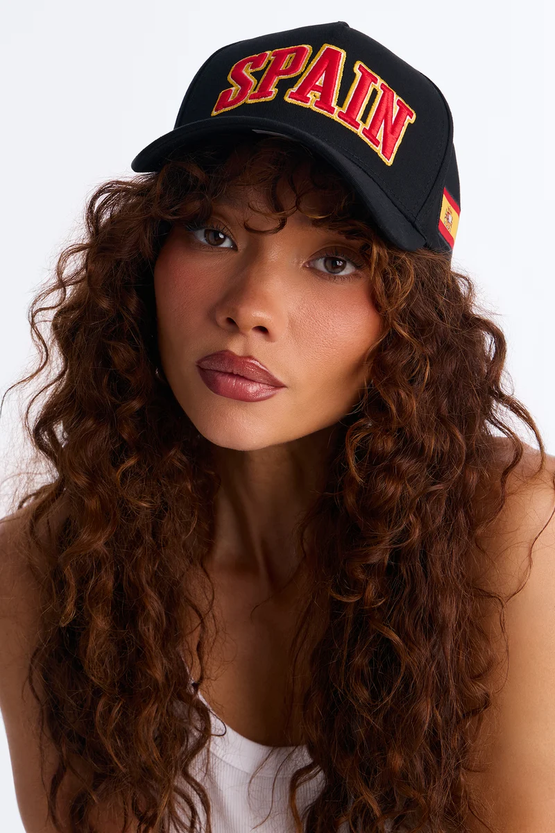 Spain Love Baseball Hat - Black/combo