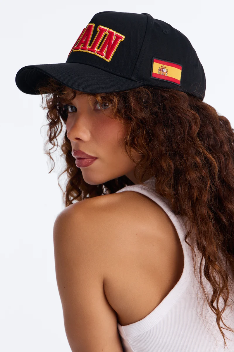 Spain Love Baseball Hat - Black/combo