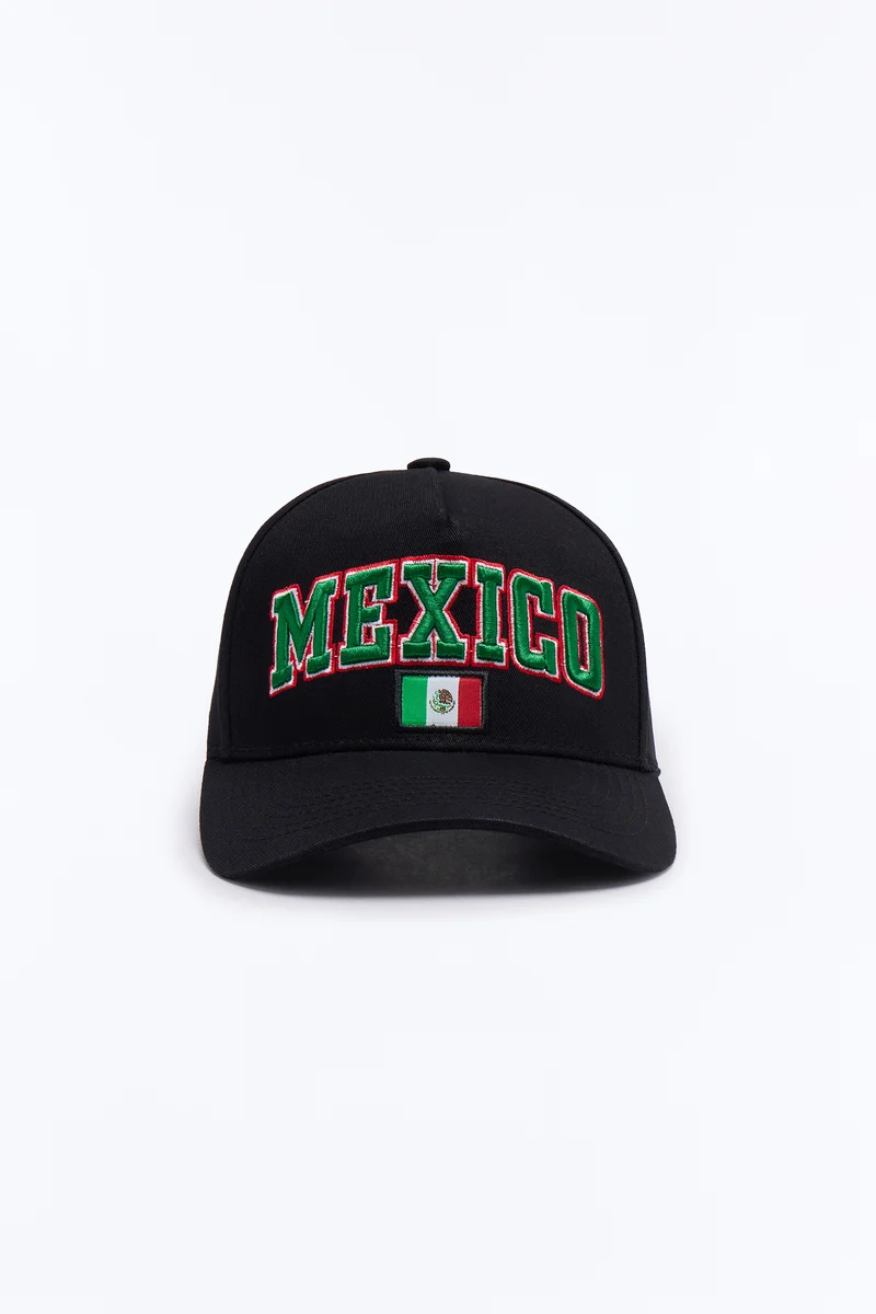 Mexico Love Baseball Hat - Black/combo