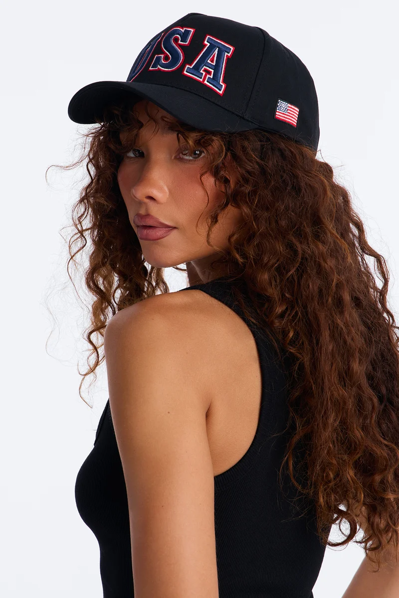 USA Love Baseball Hat - Black/combo