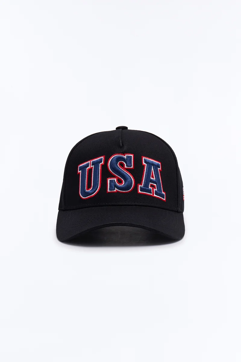 USA Love Baseball Hat - Black/combo