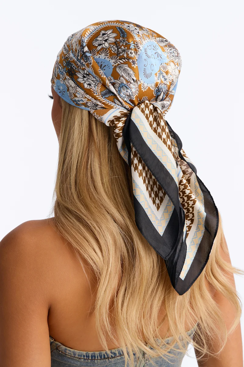 Cliffs Of Positano Head Scarf - Multi Color