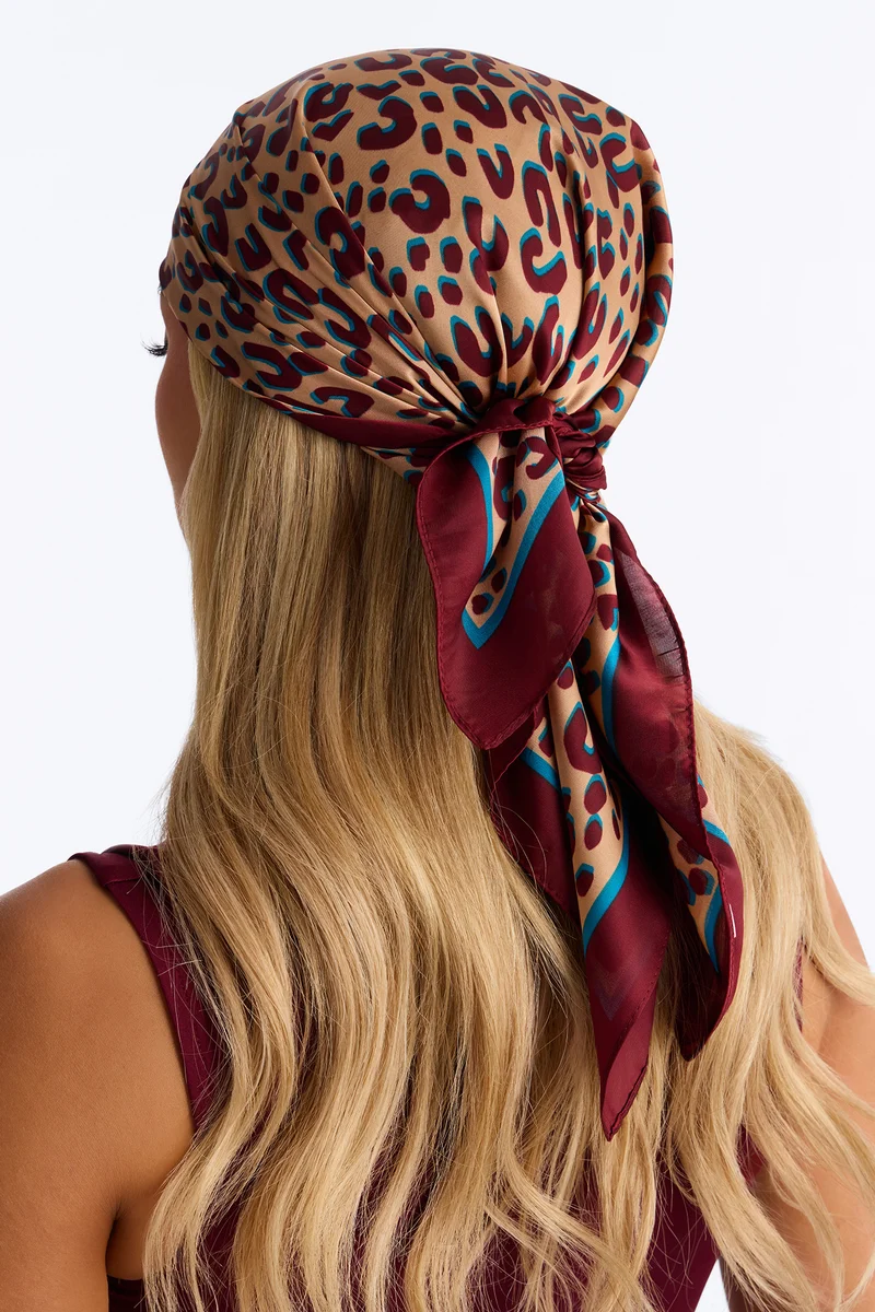 Wild Heart Hunter Head Scarf - Brown/combo
