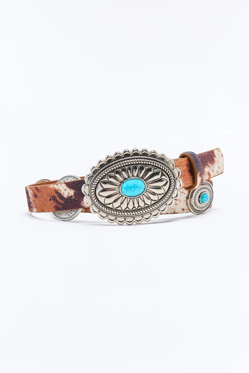 My Cowboy Crush Belt - Silver/Brown