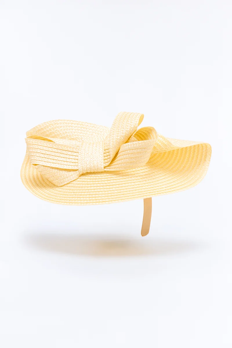 Sun-Kissed Straw Fascinator - Natural