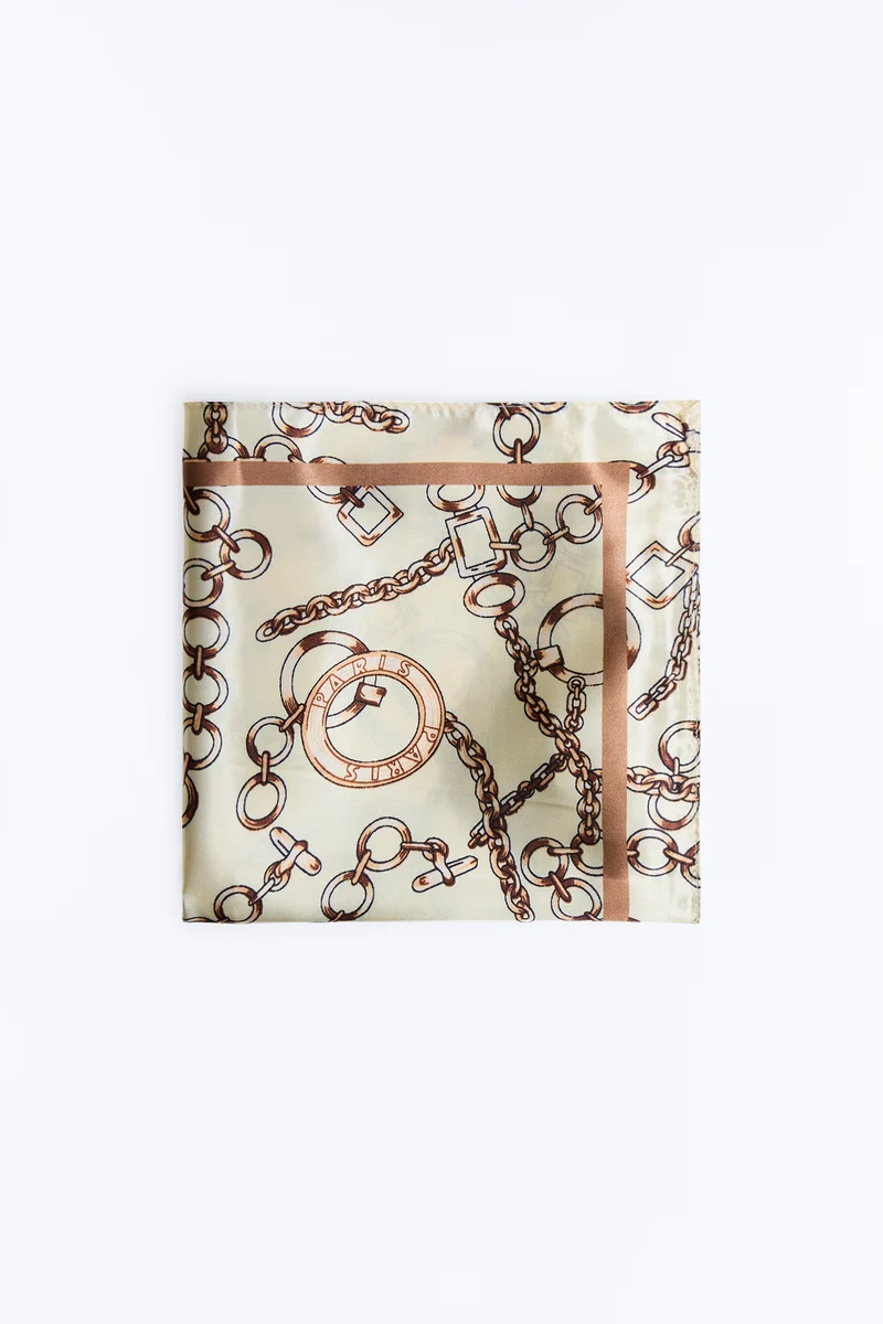 Unchain My Heart Head Scarf - Brown/combo