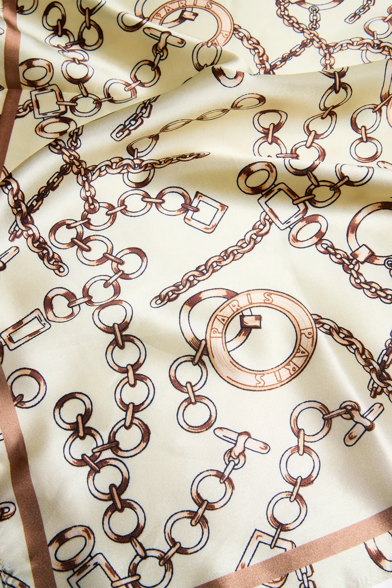 Unchain My Heart Head Scarf - Brown/combo