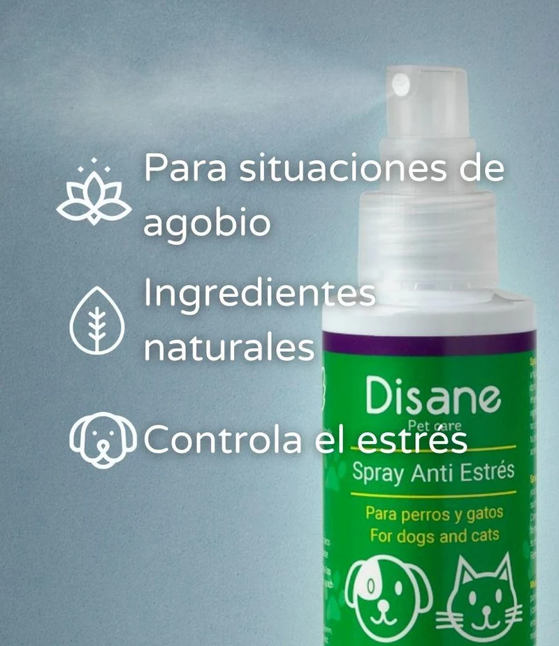 Spray anti estrés natural para perros y gatos