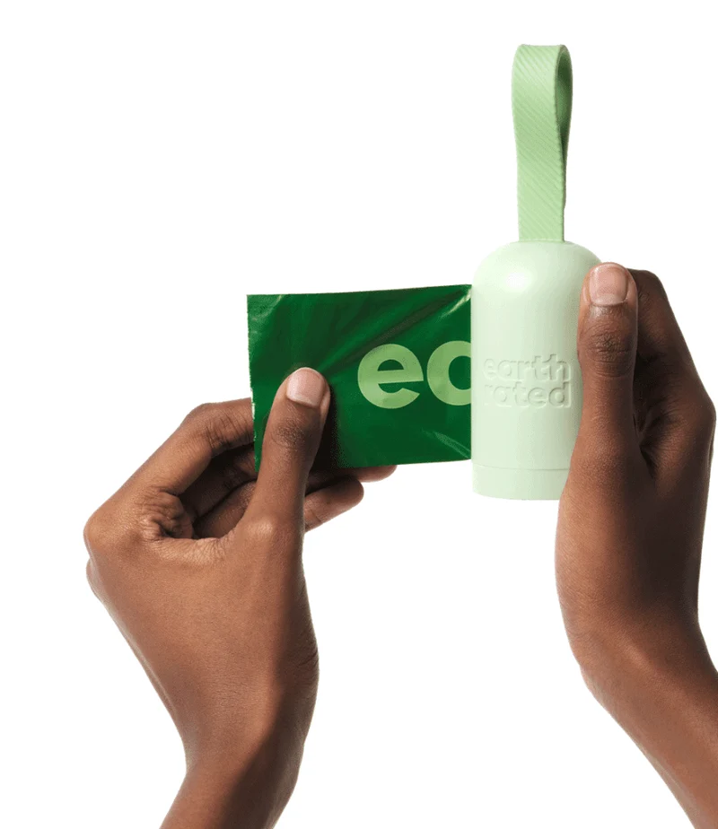 Dispensador de bolsas para excrementos con 15 bolsas earth rated