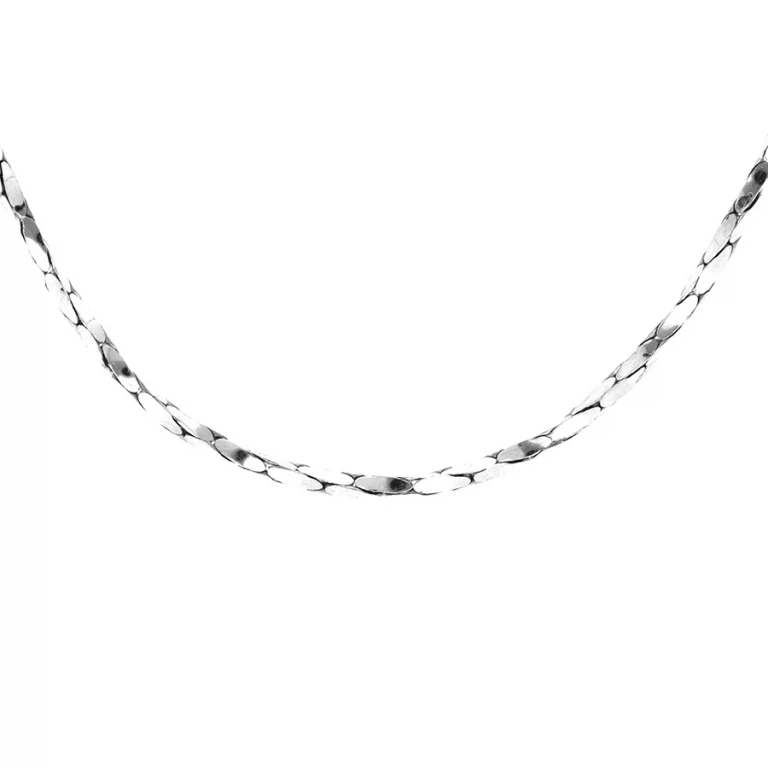 Collier torsadé diamanté moyen 42 cm – Argent 925 rhodié | Azuline