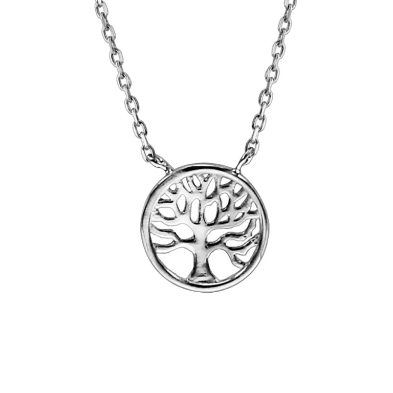 Collier rondelle ajouré petit modèle – Argent 925 rhodié | Azuline