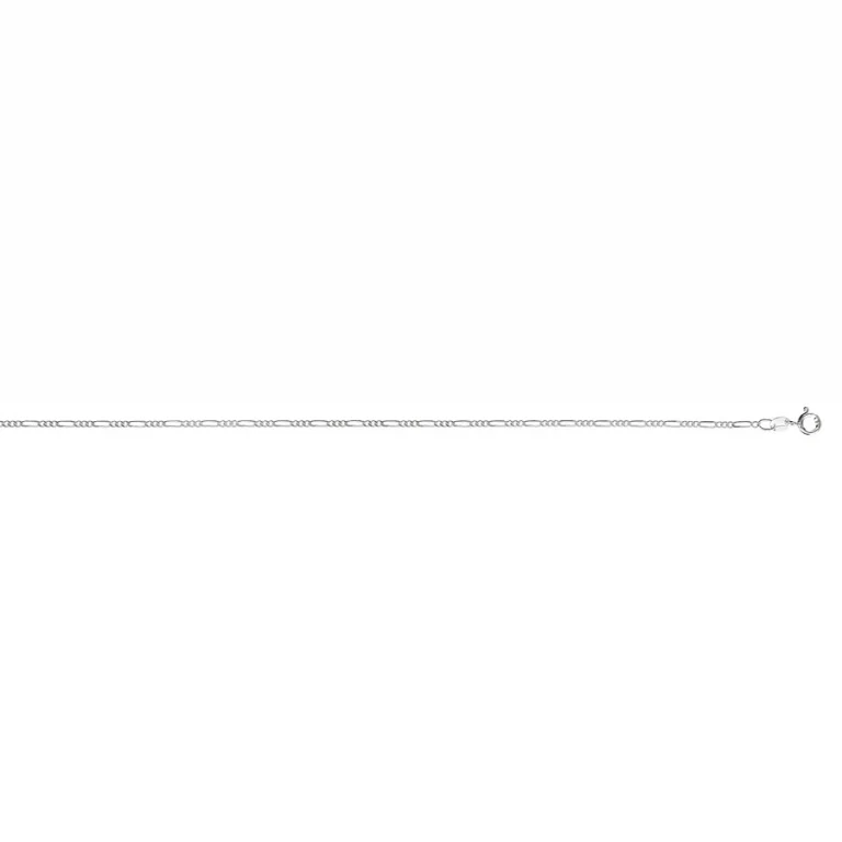 Collier maille figaro 1+5 1,8 mm – Argent 925 rhodié | Azuline