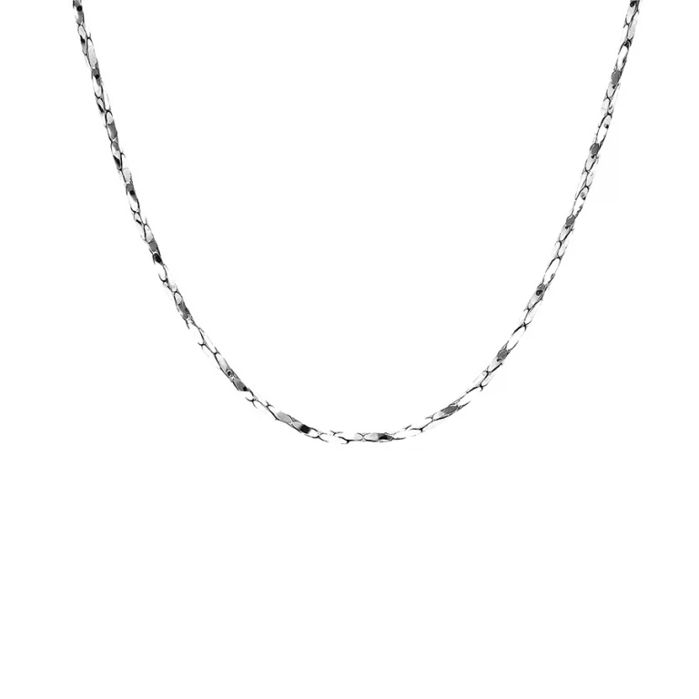 Collier ras de cou torsadé 40 cm petit modèle – Argent 925 rhodié | Azuline
