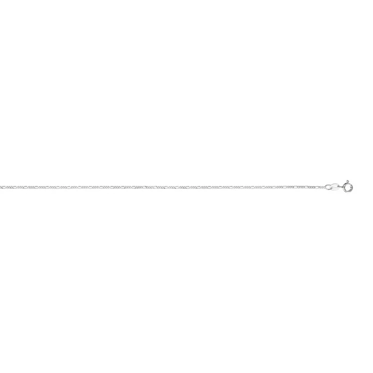 Collier maille figaro 1+3 en 1 1,4 mm – Argent 925 rhodié | Azuline