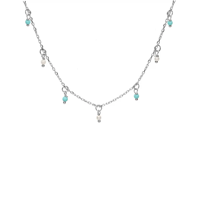 Collier pampille en résine – Argent 925 rhodié | Azuline