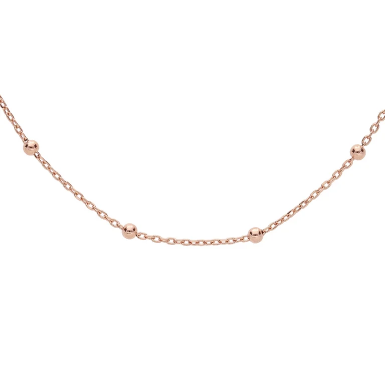 Collier boules – Argent 925 doré rose | Azuline